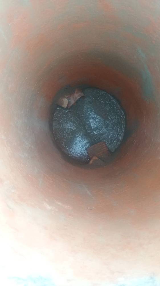 Poço de drenagem após acabamento
