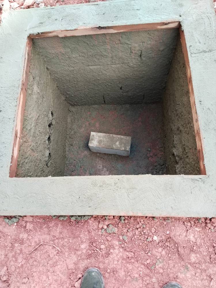 Caixa de rede elétrica executada